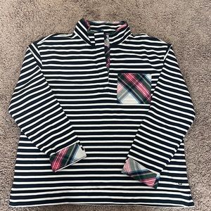 NWT Crown & Ivy stripped pullover with pattern inside